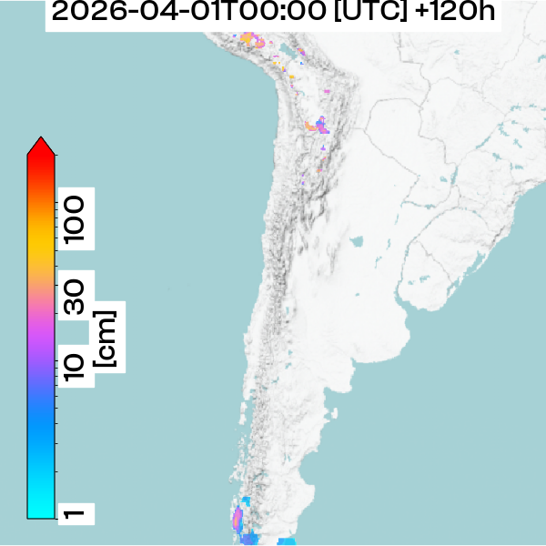 Neuschneemenge +120h