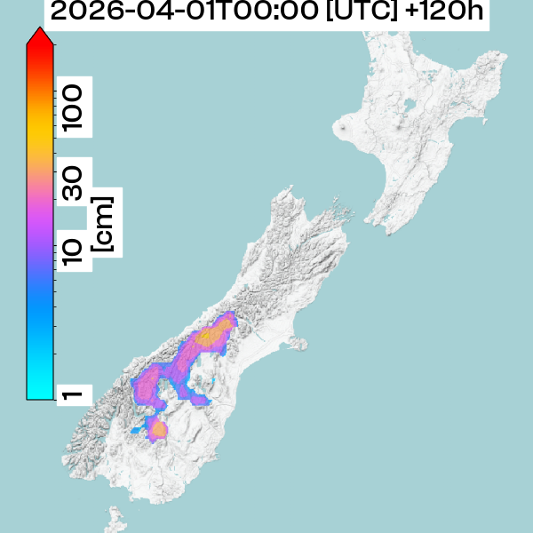 Neuschneemenge +120h