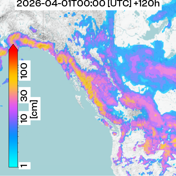 Neuschneemenge +120h