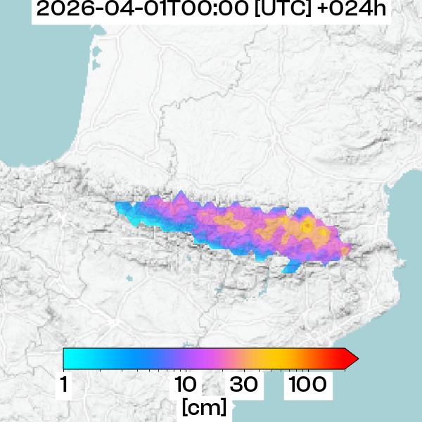 Neuschneemenge +24h