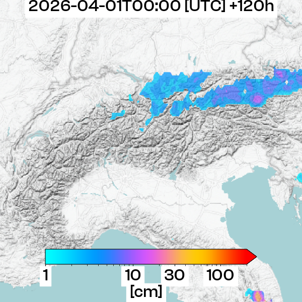 Neuschneemenge +120h
