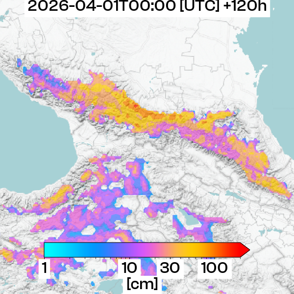 Neuschneemenge +120h
