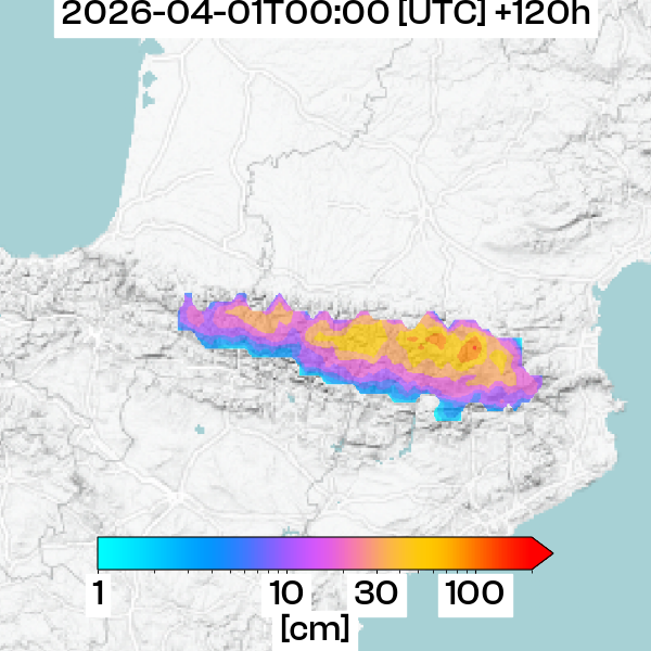 Neuschneemenge +120h