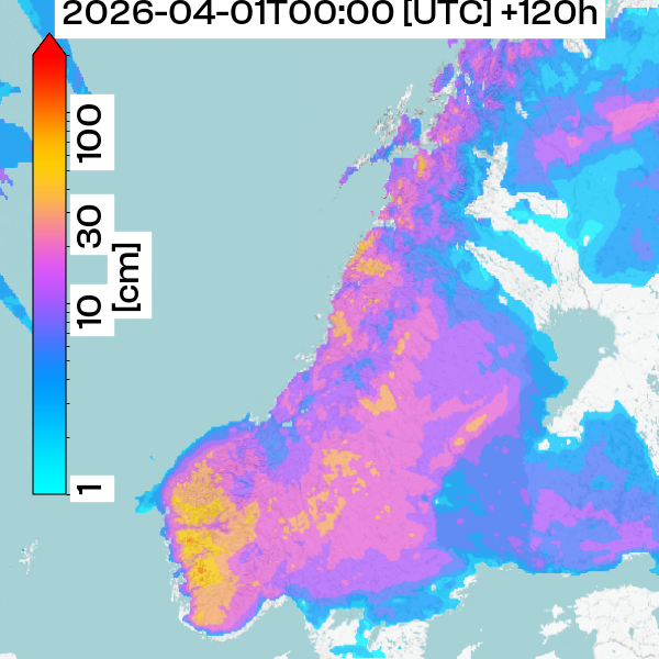Neuschneemenge +120h